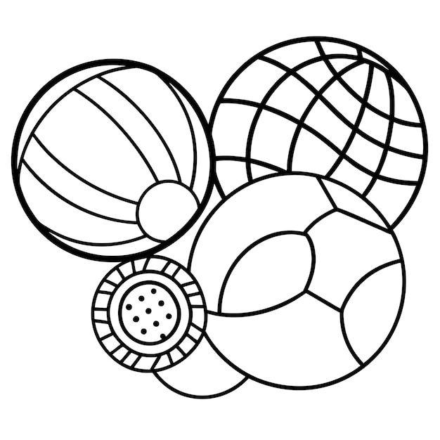 bola desenho para colorir
