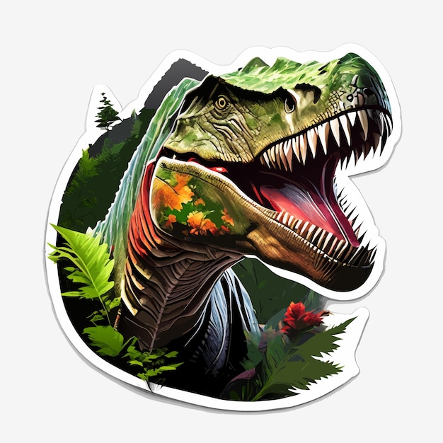 Vetores de Ilustração Vetorial Estilo Vintage Dinossauro Realista No Estilo  Esboço Tiranossauro Rex Raptor Imagem De Contorno Retrô Elemento Para  Pôster De Design Impressão Cartão Postal Adesivo Banner Camiseta Etc e mais