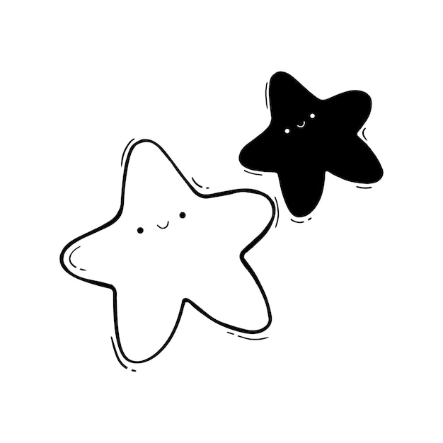 Vetor ilustração de estrela do mar desenhada à mão 1