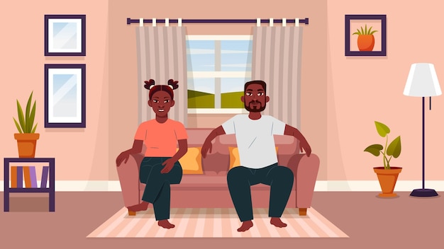 Ilustração de família