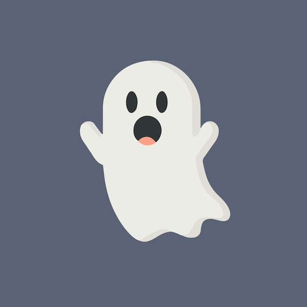 Ilustração de fantasma de halloween fofo fantasma de halloween