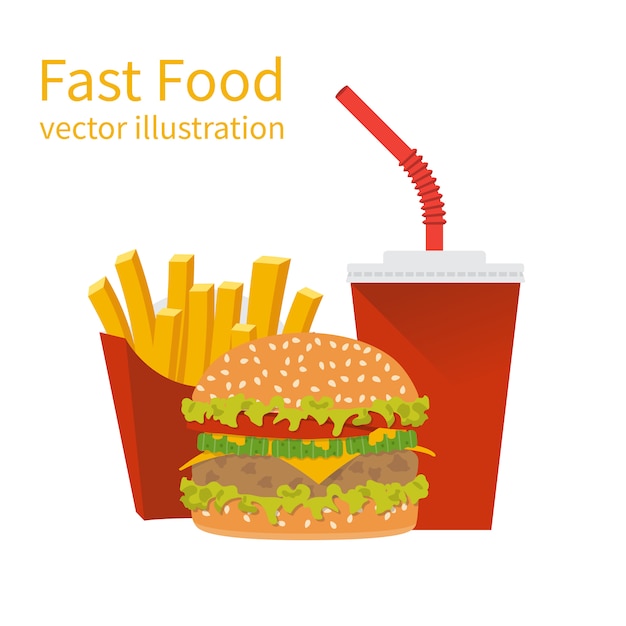 Ilustração de fast-food