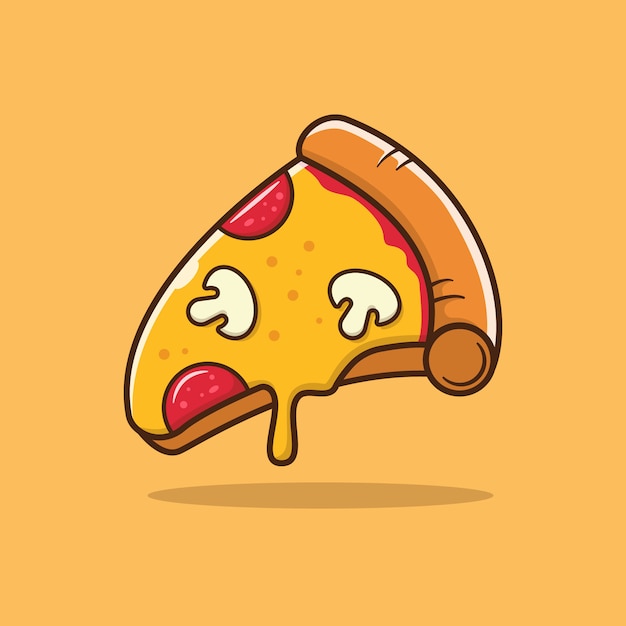 Ilustração de fatia de pizza