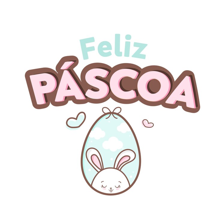 Vetor ilustração de feliz páscoa com ovos e coelho vector brasil
