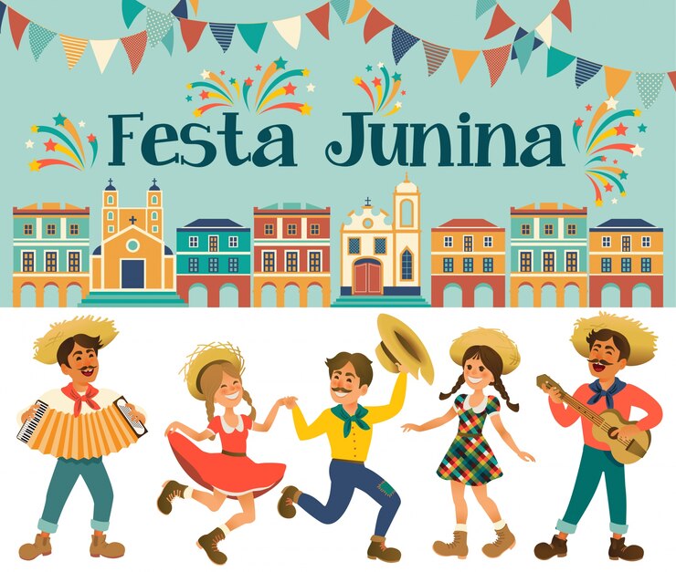 Ilustração de Festa Junina.