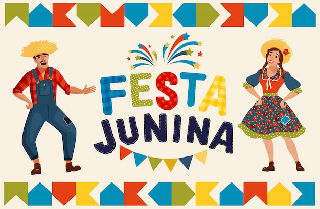 Ilustração de festa junina