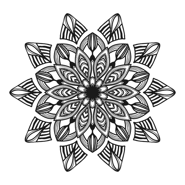 Ilustração de flor de mandala