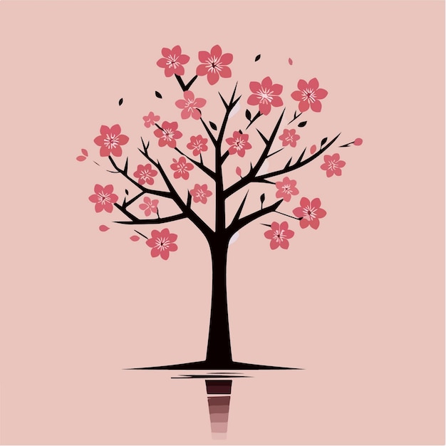 Vetor ilustração de flores de sakura