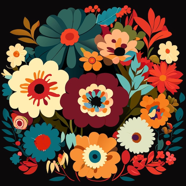 Ilustração de flores