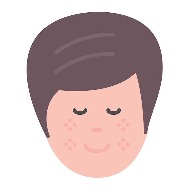 Ilustração de freckles flat
