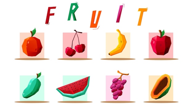 Ilustração de frutas