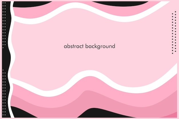 Ilustração de fundo abstrato dinâmico em design plano com cor rosa