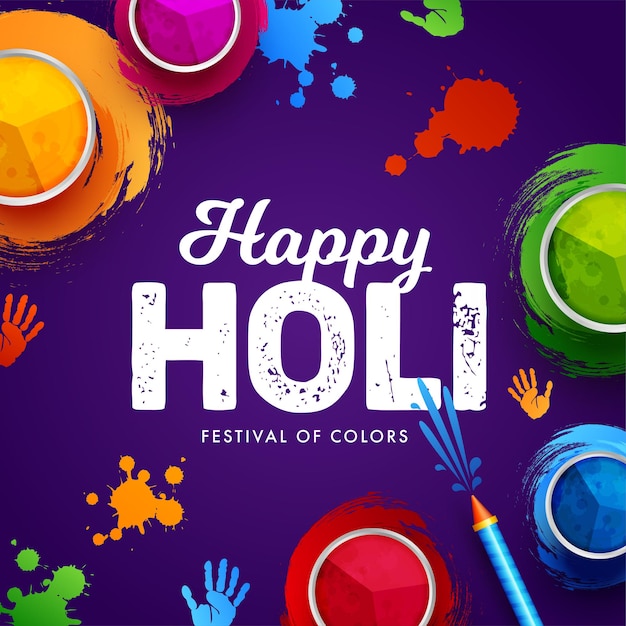 Ilustração de fundo de Holi