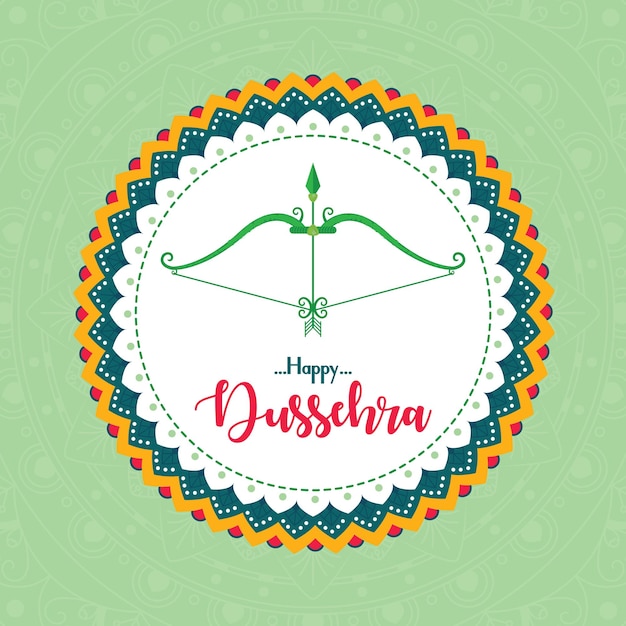 Vetor ilustração de fundo do feliz festival de dussehra