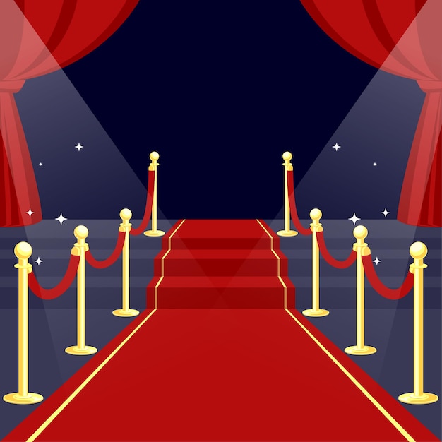 Ilustração de fundo do tapete vermelho