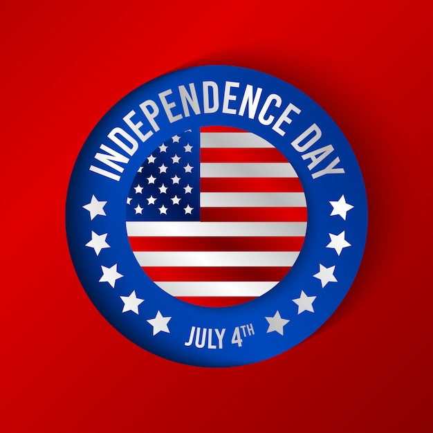 Vetor ilustração de fundo feliz dia da independência da américa