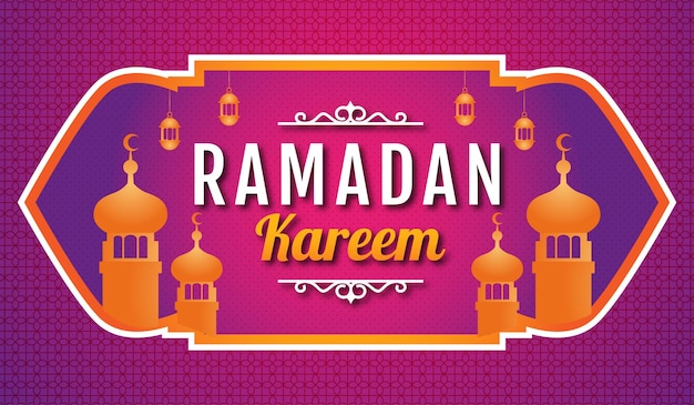 Ilustração de fundo ramadan kareem