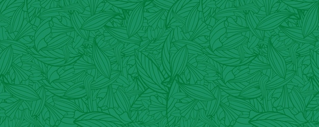 Vetor ilustração de fundo vetorial de padrão floral de folha verde abstrata