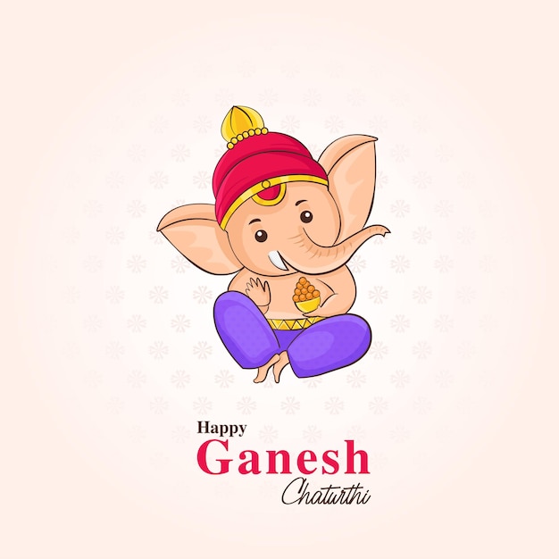 Vetor ilustração de ganesh chaturthi para mídias sociais