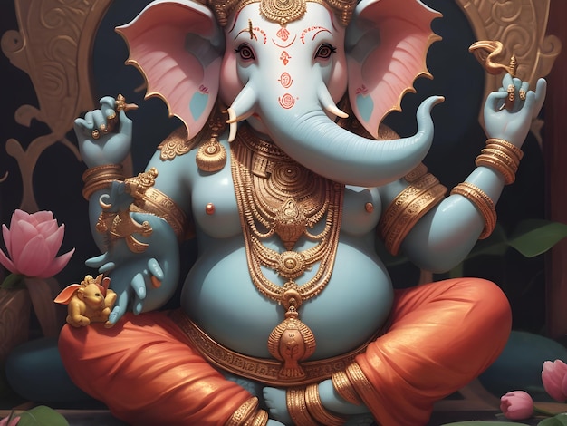 Vetor ilustração de ganesha