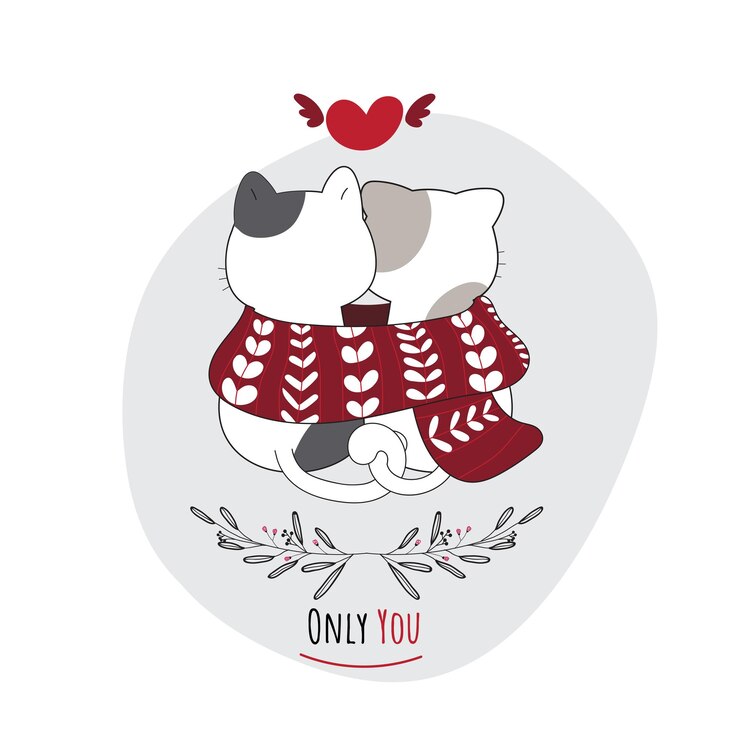 Vetor ilustração de gato adorável animal fofo plano para crianças