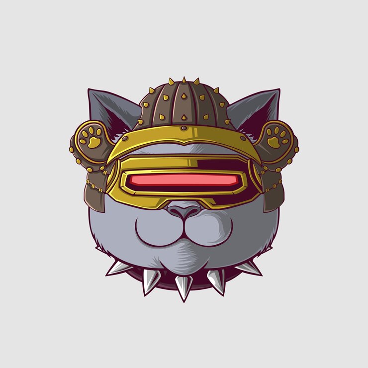 Vetor ilustração de gato em um estilo fofo
