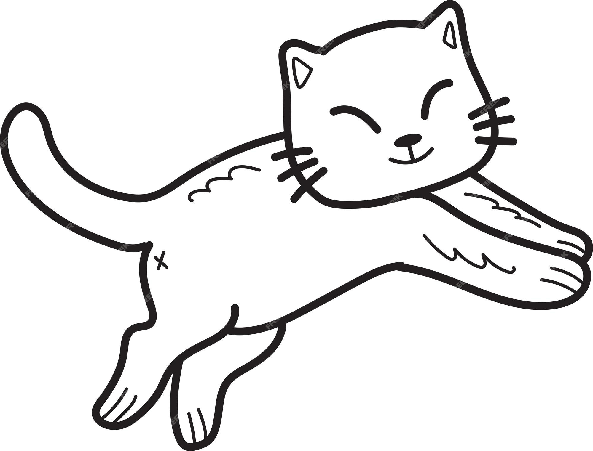 Vetor mão desenho gato 10 imagem vetorial de Alinart© 332078708