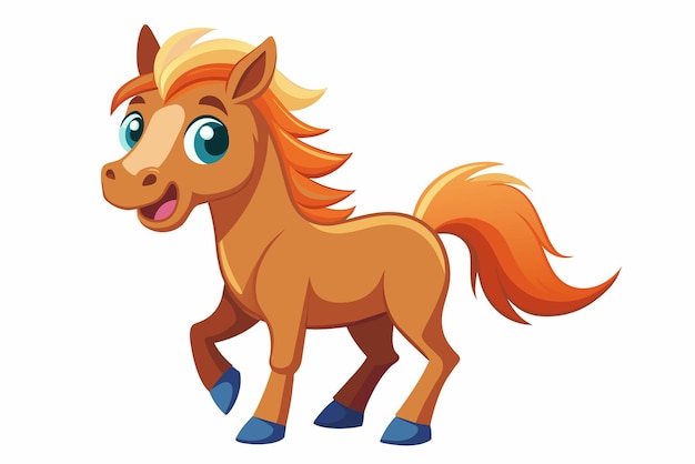 Ilustração de gradiente de neighing em fundo branco