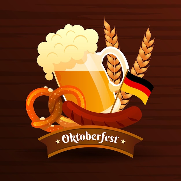 Ilustração de gradiente oktoberfest