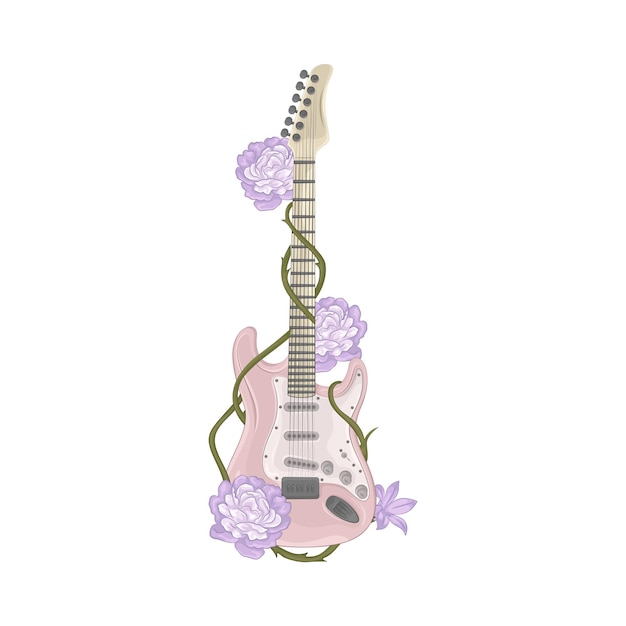 Vetor ilustração de guitarra