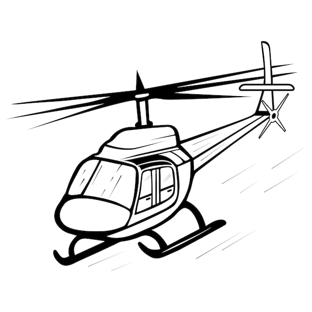 Ilustração de helicóptero