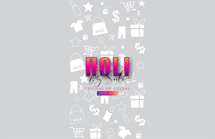 ILUSTRAÇÃO DE HOLI-ABSTRACT FELIZ DE HOLI.