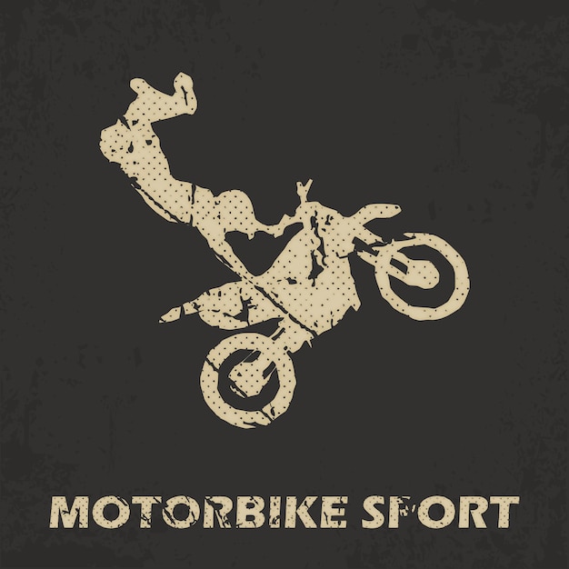 Ilustração de homem de moto e motociclistas. imagem criativa e esportiva