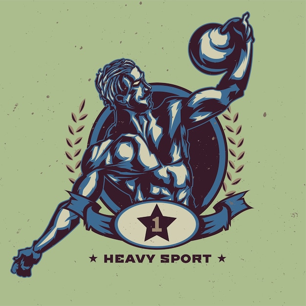 Ilustração de homem esportivo