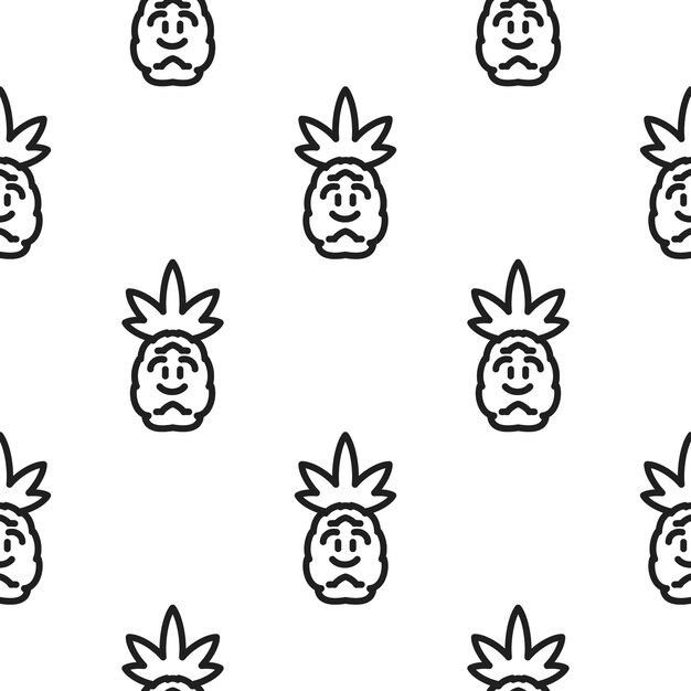 Ilustração de ícone de abacaxi