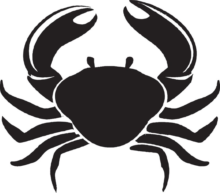 Vetor ilustração de ícone de caranguejo de desenho animado