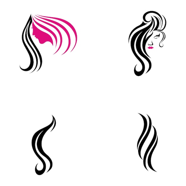 Ilustração de ícone de corte de cabelo de estilo