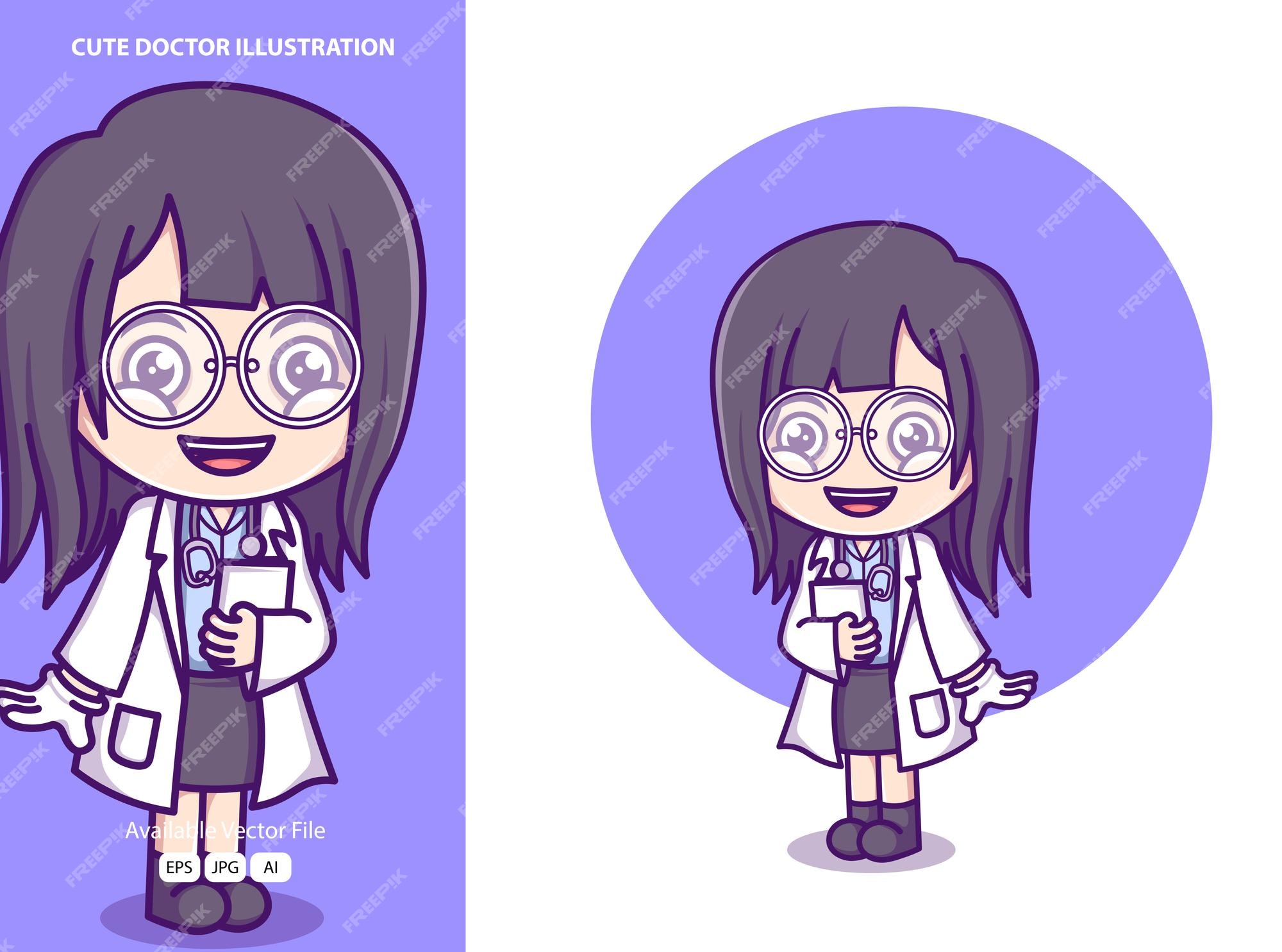 Bonita ilustração médica ícone dos desenhos animados ilustração