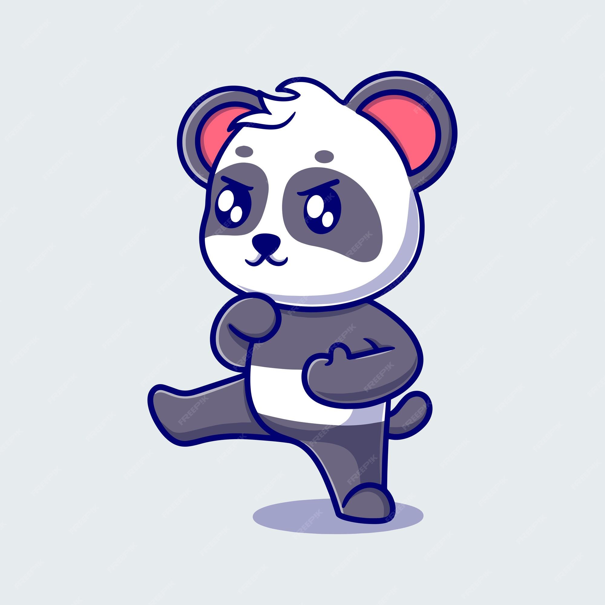 rosto de panda bonito desenho vetorial personagem de desenho ilustração  clipart isolado 15329178 Vetor no Vecteezy