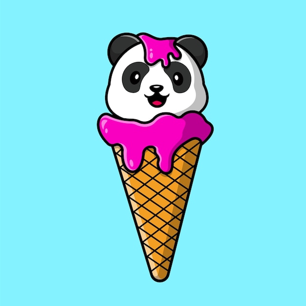 COMO DESENHAR UM SORVETE DE PANDA KAWAII 