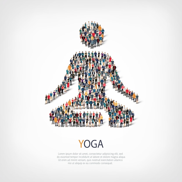 Ilustração de ícone de ioga