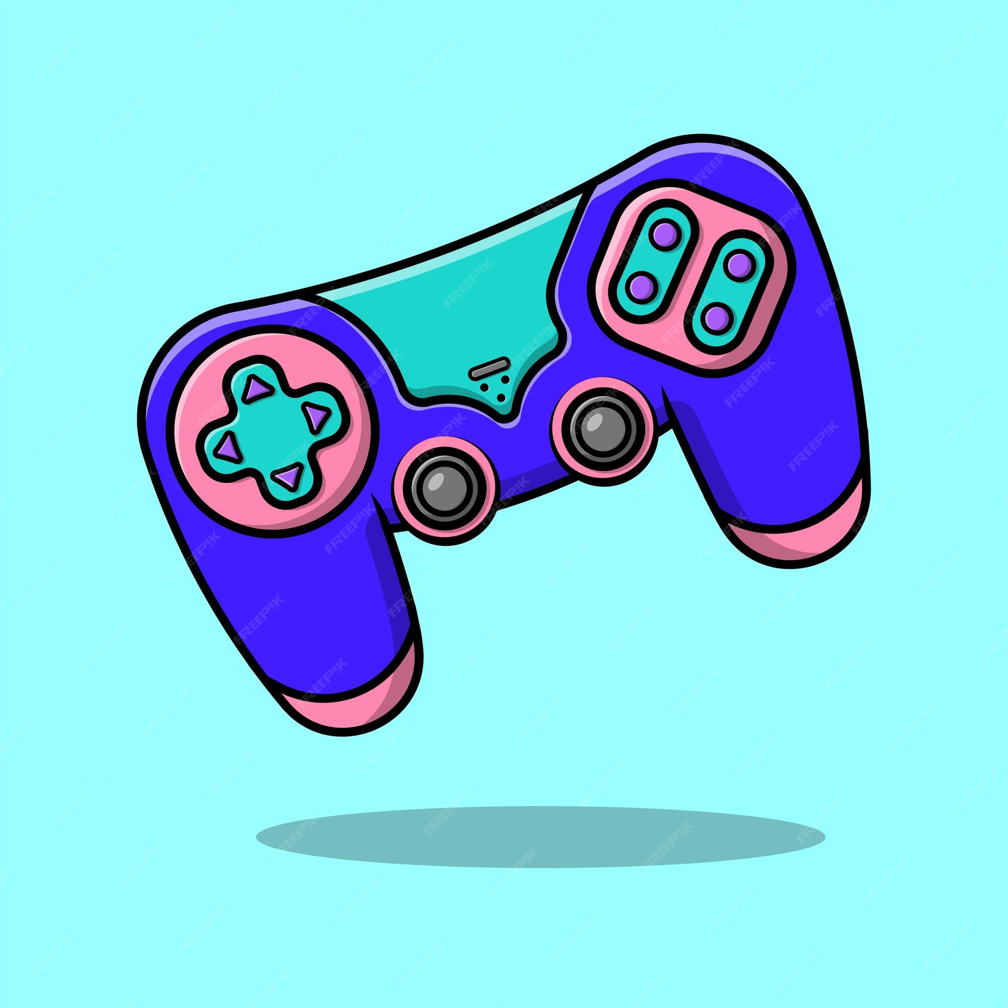 Os Jogos De Vídeo Jogam Desenhos Animados Do Console Ilustração do Vetor -  Ilustração de controladores, lifestyle: 153491620