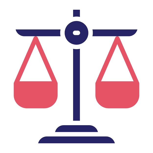 Ilustração de ícone de vetor de equilíbrio do conjunto de ícones de diplomacia