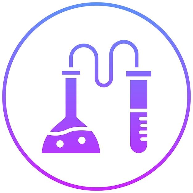 Vetor ilustração de ícone de vetor de laboratório médico do conjunto de ícones de pesquisa e ciência