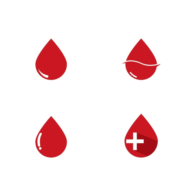 Ilustração de ícone de vetor de logotipo de sangue