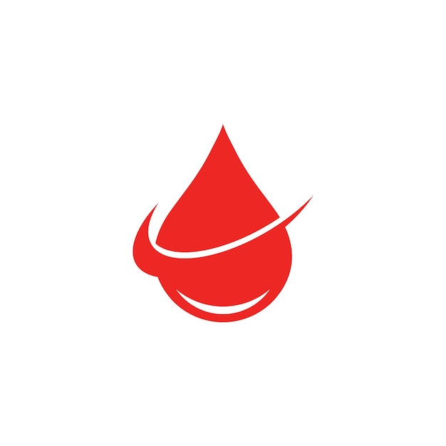 Ilustração de ícone de vetor de logotipo de sangue