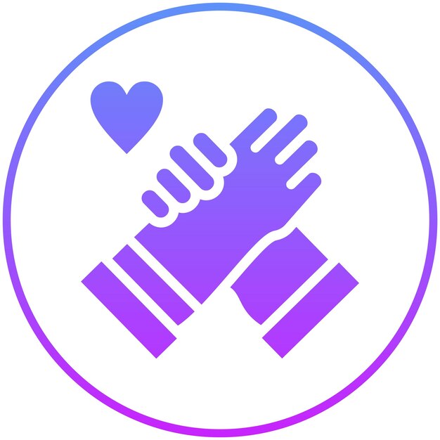 Ilustração de ícone de vetor de solidariedade do conjunto de ícones de doações