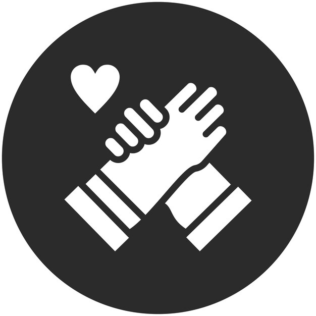 Ilustração de ícone de vetor de solidariedade do conjunto de ícones de doações