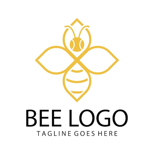 Vetor ilustração de ícone no fundo branco de abelha