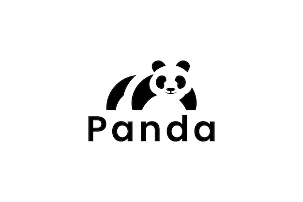 Ilustração de ícone vetorial do logotipo panda
